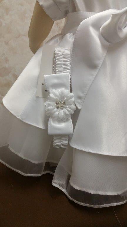Baby Girls Christening dress with headband
